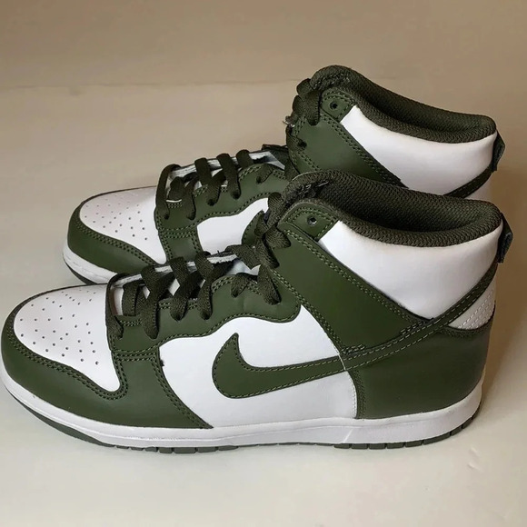 Nike Dunk High Sneakers Cargo Khaki Sneakers Size 9.5 New - Picture 6 of 11